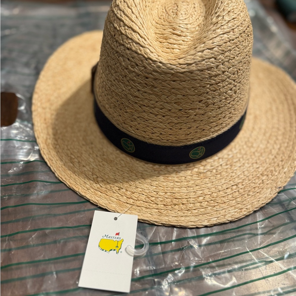 Adult L/XL Masters Berckmans logo masters straw hat